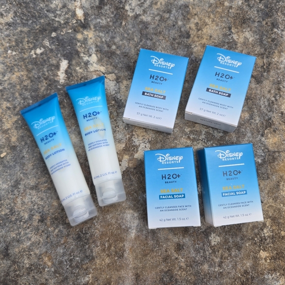 Disney Other - NWT Disney Resorts H2O+ Sea Salt Soap And Lotion Travel Size Set